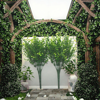 YOPIN 281 Plante de bambou artificielle, plantes d'extérieur décoratives pour Halloween, bâtons décoratifs en bambou