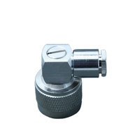 Conector Coaxial RF Tipo N Macho de 50 ohmios con Abrazadera de Ángulo Recto para Cable Coaxial RG58, IP67, Personalización ODM/OEM Aceptable