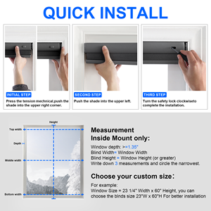 ستائر خلوية بدون حفر بسعر المصنع، ستائر تعتيم لاسلكية على شكل خلية النحل - Product Image 5