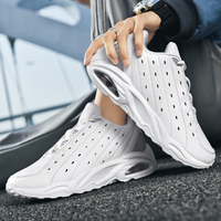 Baskets montantes rétro pour hommes, décontractées, style basketball, à plateforme, respirantes, légères, à lacets personnalisables, chaussures de mode