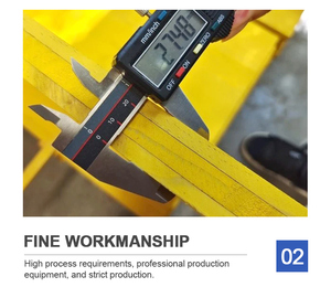 Panneaux de coffrage en bois contreplaqué 3 plis jaune avec intercalaire X et tirant plat pour coffrage de dalle en béton - Product Image 4