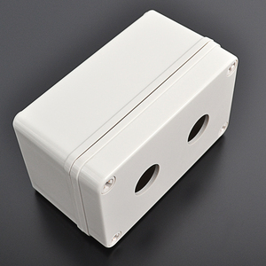 TJ-0813-K2 kotak sambungan tombol tekan 2 lubang kotak penutup plastik tahan air IP66 ABS 80*130*70MM - Product Image 4