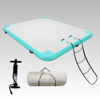 Plateforme flottante gonflable en PVC avec technologie Drop Stitch pour la natation et la pêche, 6ft, 8ft, 10ft, 12ft, avec pompe à air