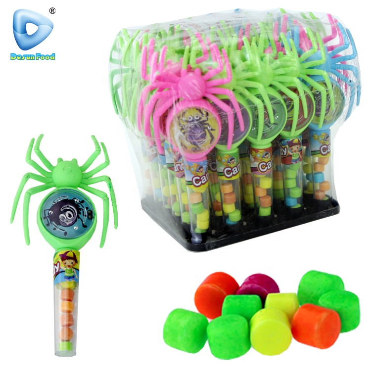 Colorful Spider Maze Game Funny Plastic Toy Candy For Kid