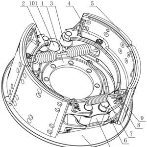 Longue durée de vie camion grue sabot de frein avant camion grue sabot de frein arrière pour grue XCMG - Product Image 2