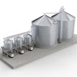 Small Square Galvanized Corrugated Steel Sheet Wheat Grain Silo Manufacturers
