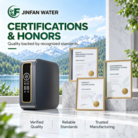 Purificateur d'eau RO sous évier, design compact, affichage TDS intelligent, filtration à membrane en 4 étapes, 600 GPD, contrôlé par application, JINFAN WATER