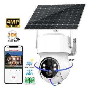 Caméra de sécurité IP PTZ sans fil extérieure alimentée par énergie solaire WiFi OEM 3MP 4MP 2K <span class=keywords><strong>ICSee</strong></span> - Product Image 1