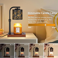 Lampe chauffe-bougie électrique à hauteur réglable et intensité variable pour bougies en pot, idéale pour la décoration de maison neuve et les cadeaux d'anniversaire