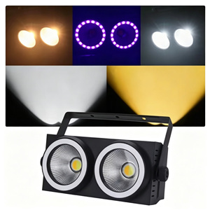 Projecteur LED à deux yeux à indice de rendu des couleurs élevé avec contrôle sonore, effet COB <span class=keywords><strong>Blinder</strong></span> pour scène, DJ, fête, mariage - Product Image 2