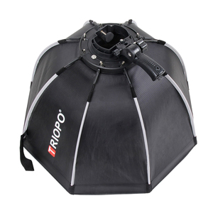 صندوق مصباح للصور من Triopo موديل KS2 بمقاس 55 سم و65 سم و90 سم، صندوق ناعم بخشب قابل للطي، صندوق ناعم مثبت في الدعامة، صندوق ناعم Godox Yongnuo Speedlite - Product Image 6