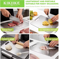Planche à découper en titane ultra-légère, écologique et durable, accessoire de comptoir pour fruits de mer et volailles, directement de l'usine