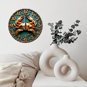Round Wooden Wall <b>Clock</b> 25x25cm Nordic Design Silent Non Ticking Home Decor <b>Clock</b> - Product Image 2