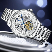 Montre analogique à quartz simple et luxueuse pour homme |   Étanche jusqu'à 30 m |   Boîtier et bracelet en alliage d'acier inoxydable