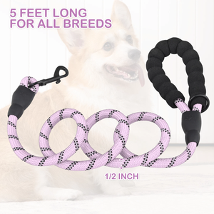 Laisse Réfléchissante Personnalisée pour Chien, Réglable, Robuste, pour Dressage, avec Poignée Rembourrée, Vente en Gros, Anti-Traction - Product Image 4