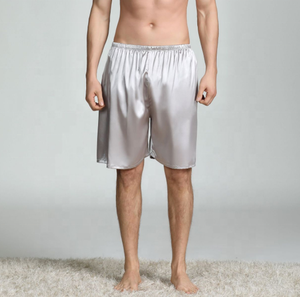 Pantalones de dormir suaves de verano para <span class=keywords><strong>hombre</strong></span> Pantalones de <span class=keywords><strong>pijama</strong></span> cortos de satén de seda Pantalones de salón - Product Image 5