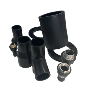 Tubo nero ASTM ISO AA27 pollici Hdpe tutte le dimensioni e pressione tubo sotterraneo tubo di alimentazione dell'acqua prezzo hdpe raccordi