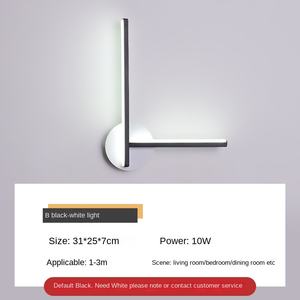 โคมไฟ LED ติดผนังสไตล์นอร์ดิกสุดสร้างสรรค์โคมไฟในร่มขนาด220V สำหรับห้องนั่งเล่นสีทองสีดำสีขาวปิดภาคเรียน E26 - Product Image 4