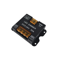 Mini contrôleur de variateur LED en métal DC5V 12V 24V pour éclairage monochrome, CCT, RGB, RGBW, RGBCW, écran tactile 86, télécommande murale RF
