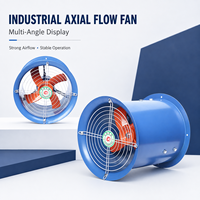 Ventilateur axial industriel à haut débit d'air, faible bruit, en acier au carbone, pour atelier