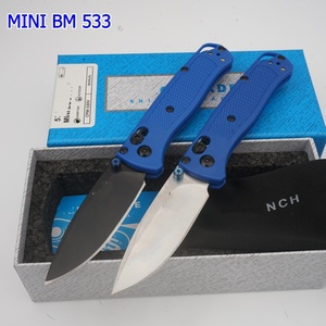 Couteaux de poche tactiques de camping personnalisés OEM de qualité industrielle S30V 0,5 mm à lame pointue, modèle TREDKNIX MINI BM 533 ODM Nylon - Product Image 1