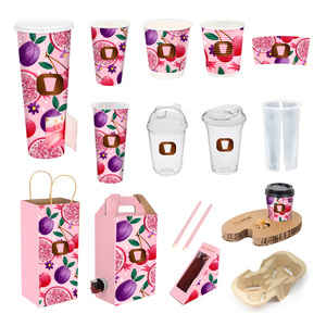 ชุดบรรจุภัณฑ์กาแฟแบบใช้แล้วทิ้ง LOKYO สำหรับขายส่ง แก้วกระดาษแบบใช้ครั้งเดียวสำหรับกา<span class=keywords><strong>แฟ</strong></span>ร้อนและเย็น ปรับแต่งได้ แก้วกระดาษแบบผนังเดียวสำหรับซื้อกลับบ้าน - Product Image 3