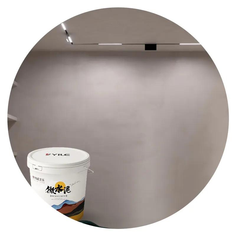 Yile 2.5-3mm chiều sâu oemthe tường và sàn nhà liền mạch microcement