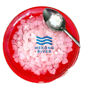Nata de coco premium en formas especiales de flor, corazón y estrella para té de burbujas y postres, gelatina de coco masticable, proveedor OEM de Vietnam - Product Image 3