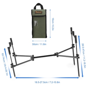 Supporto per canna da pesca staccabile Buzz Bar palo poggiatesta pieghevole porta canna da pesca retrattile con borsa per il trasporto - Product Image 6