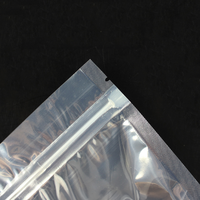 하이 퀄리티 100pcs 지퍼 가방 식품 등급 투명 알루미늄 호일 포장용 PET 플라스틱-우유 젤리 케이크 츄잉껌