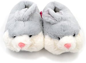 Pantoufles en peluche lapin à bas prix pour enfant, pantoufles amusantes et chaudes, chaussures d'intérieur, animaux, pantoufles en coton - Product Image 2