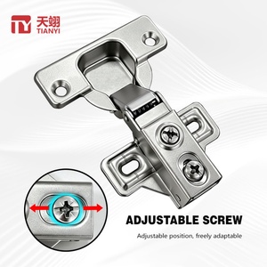 TIANYI Bisagra hidráulica de cierre suave de brazo corto, estilo americano, de acero laminado en frío, para marco de gabinete y puerta de muebles de cocina - Product Image 2