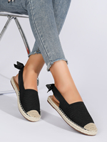 Nouveau été Style coréen chanvre corde chaussures plat Ca femmes confortable respirant dames Espadrilles chaussures PU tissu extensible