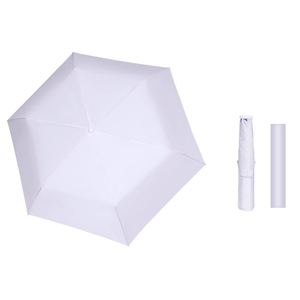 Parapluie pliant manuel compact et léger pour adultes, design européen, en polyester, bicolore, avec 6 baleines en alliage ultra-léger, idéal pour la pluie - Product Image 1