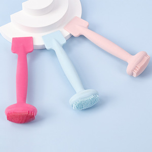 Cepillo de Limpieza Facial de Silicona 2 en 1, Aplicador de Mascarillas Faciales, Cepillo Exfoliante Facial para Masajes - Product Image 1
