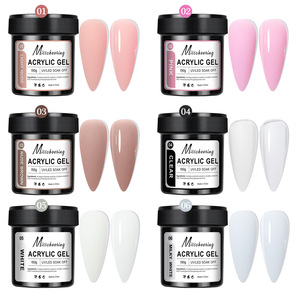 Kit d'extension d'ongles en gel acrylique 150g - Gel de construction UV/LED à retirer par trempage pour salon et <span class=keywords><strong>manucure</strong></span> DIY - Product Image 2