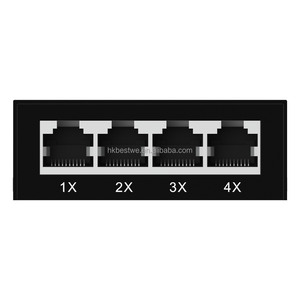 Convertidor de medios 1F4E 4x1 0/100M RJ45 Monomodo BiDi Ethernet Conmutador de fibra óptica Convertidor de medios - Product Image 2