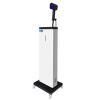 Panneau d'opération du pulvérisateur à lumière bleue le dernier pulvérisateur à vapeur verticale Nano Mist Pulvérisateur pour la teinture des cheveux Lissage Perming
