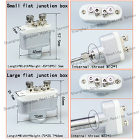 Boîtier de jonction plat en T WRNK-T12/WRN-T22 pour thermocouple de type K, matériau blindé/corundum, personnalisable OEM/ODM, indice de protection IP65