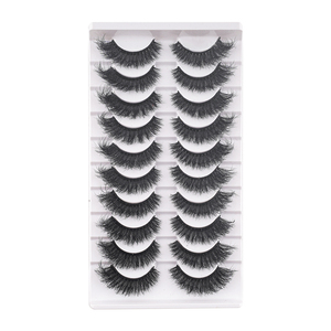 <span class=keywords><strong>Faux</strong></span> <span class=keywords><strong>cils</strong></span> en bande volume Super Bushy D Curl Russian White Tray Fluffy <span class=keywords><strong>Faux</strong></span> Mink pour portraits et tournages de courtes vidéos - Product Image 1
