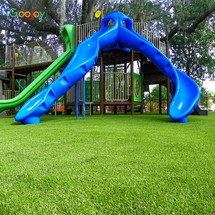 Outdoor artificial grass carpet landscape synthetic field green color grass turf lawn for garden