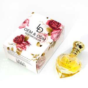 New Design Luxury clear Crimp <b>Empty</b> Heart-shaped Perfume Oil <b>Bottle</b> 30ml 100ml 50ml Unique Irregular Perfume <b>Bottle</b> - Product Image 4