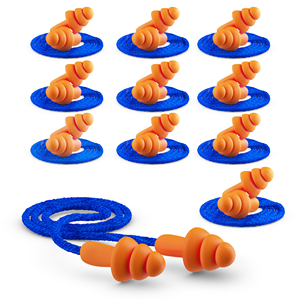 Protection auditive anti-bruit industrielle en forme d'arbre, avec cordon - Product Image 1
