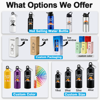 Vente directe d'usine, couleur personnalisable, logo, design anti-fuite, bouteille d'eau de sport durable sans BPA de 750 ml