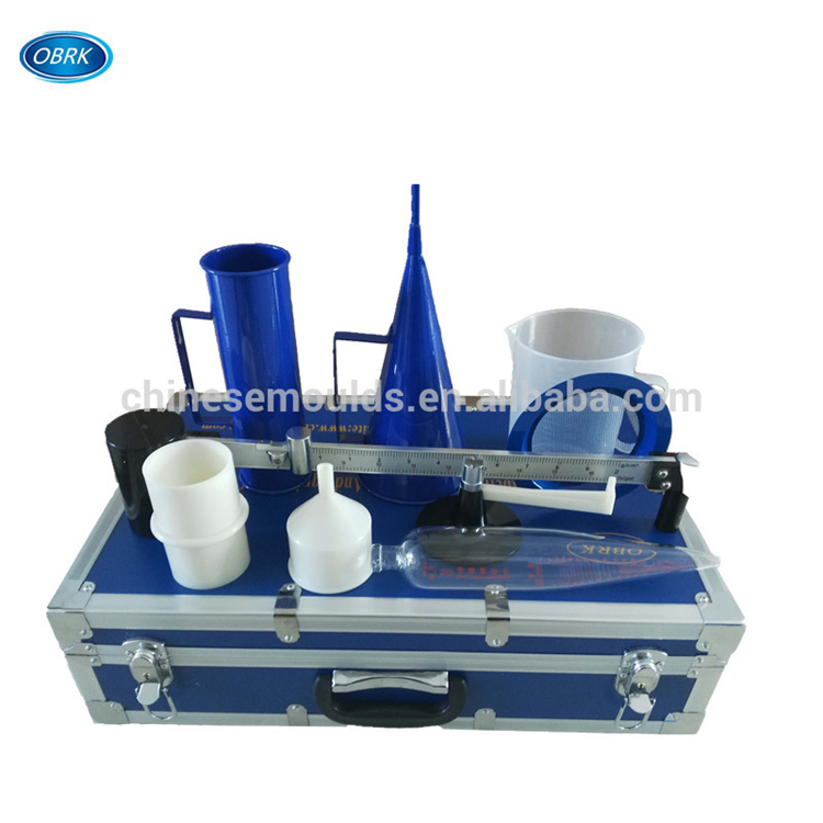 (Barro equilibrio Marsh embudo viscosímetro arena contenido Kit) Cemento hidrómetro barro traje de tres piezas