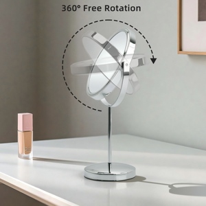 Đẹp Chrome đứng Vanity gương chất lượng cao cung cấp 5x phóng đại Đôi Máy Tính Để Bàn vẻ đẹp mỹ phẩm gương cá nhân - Product Image 3