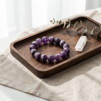 Bracelet en Améthyste Naturelle 16 mm, Grandes Perles Rondes de 8,5 Pouces, Élastique, Cristal de Guérison, Pierre de Naissance de Février, Bijou Tendance