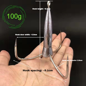ตะ<span class=keywords><strong>ขอ</strong></span>เบ็ดตกปลาแบบมีน้ำหนักสำหรับมืออาชีพ 40 กรัม-150 กรัม |   ตะ<span class=keywords><strong>ขอ</strong></span>เกี่ยวทรงกรวยแบบกันน้ำได้ต่ำ - Product Image 3