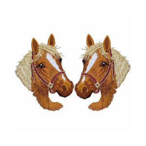 金属糸パッチ,中国工場卸売アップリケカスタムロゴ熱接着ファッション生地刺繍パッチ花 - Product Image 4