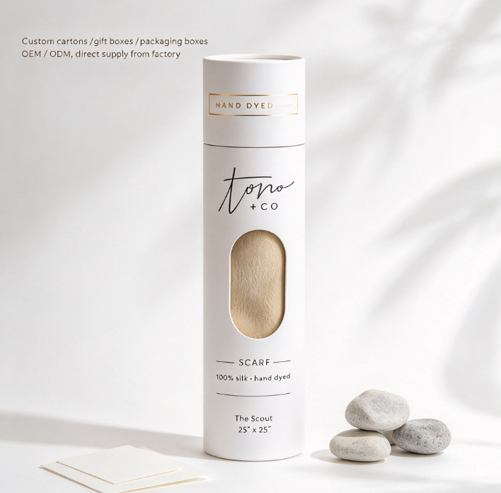 Paper Tube Box , Custom Printed Cylinder Cardboard Tube Packaging ...